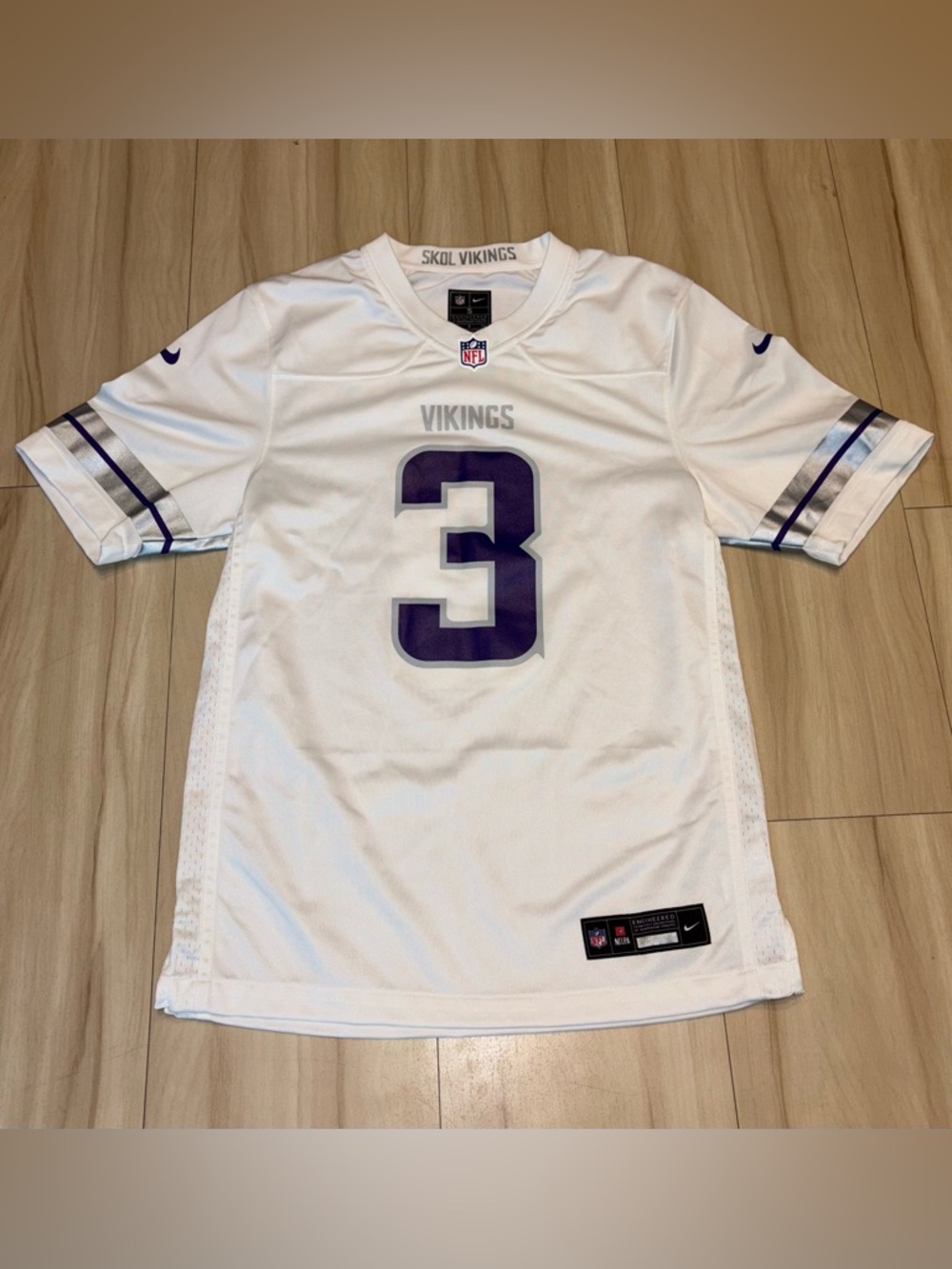 Nike Minnesota Vikings NFL Winter Warrior #3 Addison Jersey - Men’s Small - NWOT